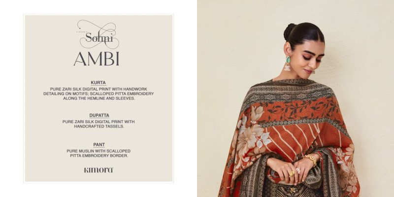 Ambi By Kimora Sohni Zari Silk Salwar Suits
